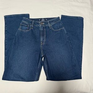 Hollister Dark Blue High Rise Dad Jean